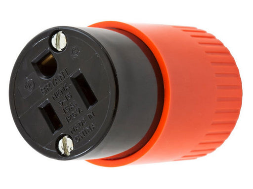 Bryant Connector 15A 125 5-15R Hi-Vis Orange (5159HVO)