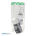 Bryant Industrial Grade 15A 125V 2-Pole 3-Wire Grounding 5-15R White And Black Connector (BRY5269NC)
