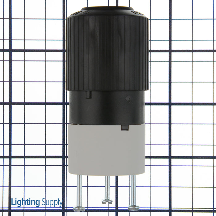 Bryant Industrial Grade 15A 125V 2-Pole 3-Wire Grounding 5-15R White And Black Connector (BRY5269NC)