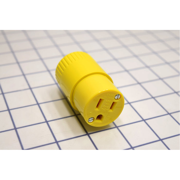 Bryant Connector Industrial Grade 15A 125V 5-15P Yellow (5969BY)