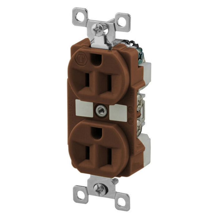 Bryant Duplex Receptacle Commercial 15A 125V 5-15R Brown (BRY5262BCR)