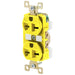 Bryant Duplex Receptacle CM 15A 250V 6-15R Yellow (BRY5662CR)