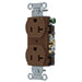 Bryant Duplex Receptacle Commercial Grade Side 20A 125V 5-20R Brown (CRS20)