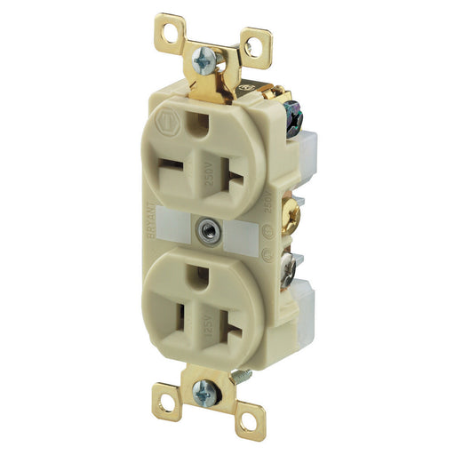 Bryant Duplex Receptacle Combination 20A 125 And 250V Ivory (BRY5492I)