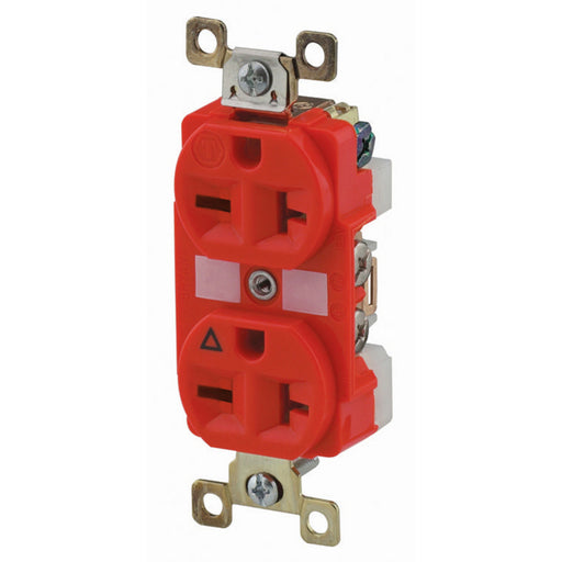 Bryant Duplex Receptacle Industrial Grade 20A 250V 6-20R Red (BRY5462RED)