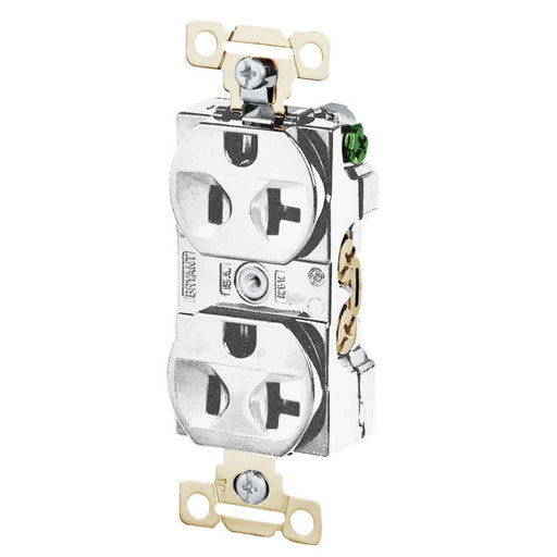 Bryant Duplex Receptacle Industrial Grade 20A 125V 5-20R White (5342W)