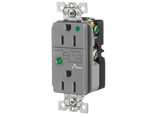 Bryant Duplex Surge Protective Device Receptacle Hospital Grade 15A 125V 5-15R Gray (SP82GYA)