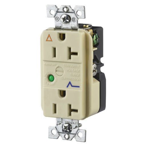 Bryant Duplex Surge Protective Device Receptacle Industrial Grade 20A 125V 5-20R Ivory (SP53IGIA)