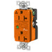 Bryant Duplex Surge Protective Device Receptacle Industrial Grade 20A 125V 5-20R Orange (SP53IGOA)
