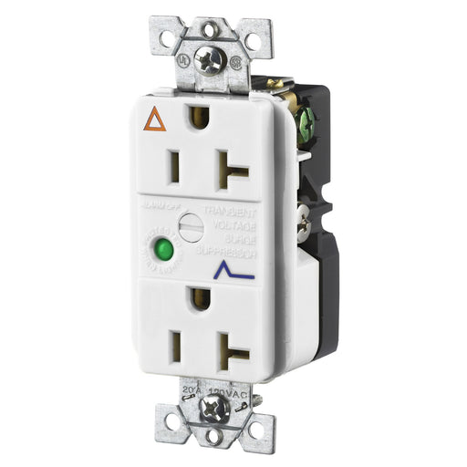 Bryant Duplex Surge Protective Device Receptacle Industrial Grade 20A 125V 5-20R White (SP53IGWA)