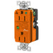 Bryant Duplex Surge Protective Device Receptacle Industrial Grade Hospital Grade 15A 125V Orange (SP82IGOA)