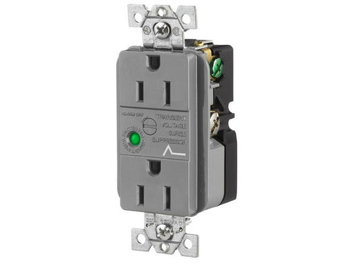 Bryant Duplex TVSS Receptacle 15A 125V 5-15R Gray (SP52GYA)