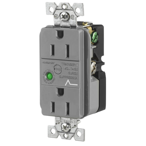 Bryant Duplex TVSS Receptacle 15A 125V 5-15R Gray (SP52GYA)