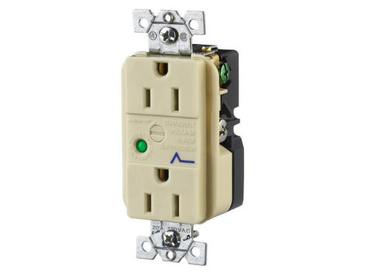 Bryant Duplex TVSS Receptacle 15A 125V 5-15R Ivory (SP52IA)