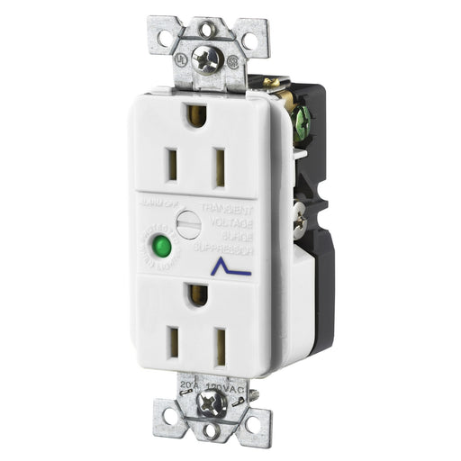 Bryant Duplex TVSS Receptacle 15A 125V 5-15R White (SP52WA)