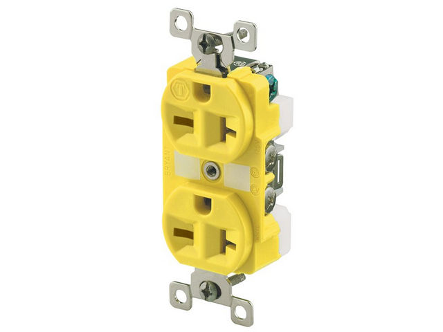 Bryant Duplex Receptacle CM 20A 250V 6-20R Yellow (BRY5462CR)