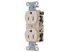 Bryant Duplex Receptacle Commercial Grade 15A 125V 5-15R Light Almond (CRS15LA)