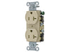 Bryant Duplex Receptacle Commercial Grade Side 20A 125V 5-20 Ivory (CRS20I)