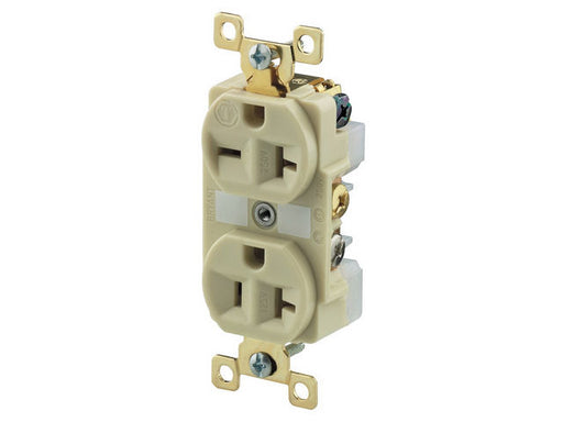 Bryant Duplex Receptacle Combination 20A 125 And 250V Ivory (BRY5492I)