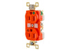 Bryant Duplex Receptacle Hospital Grade IG 15A 125V 5-15R Orange (BRY8200IG)