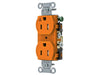 Bryant Duplex Receptacle Industrial Grade/Commercial Grade 15A 125V Orange (CR15IG)