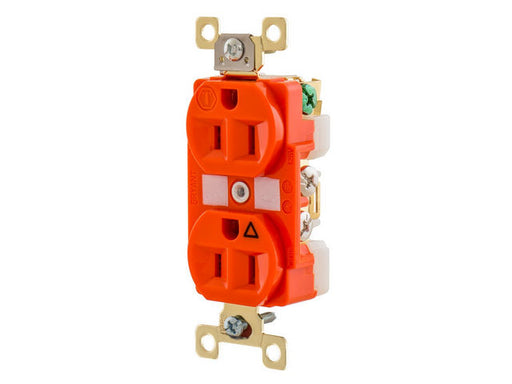 Bryant Duplex Receptacle Industrial Grade 15A 125V 5-15R Orange (BRY5262IG)