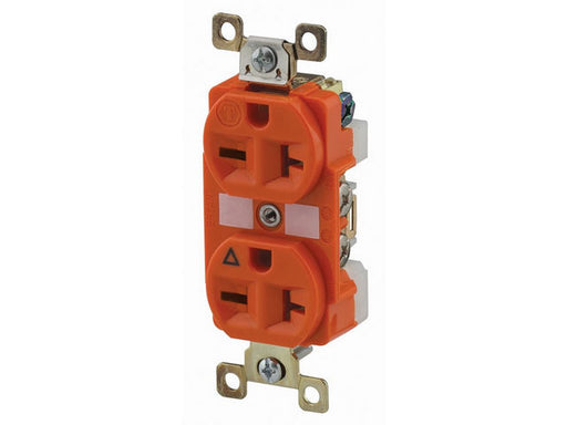 Bryant Duplex Receptacle Industrial Grade 20A 250V 6-20R Orange (BRY5462IG)