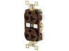 Bryant Duplex Receptacle Industrial Grade 15A 250V 6-15R Brown (BRY5662)