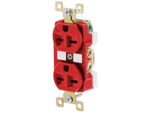 Bryant Duplex Receptacle Industrial Grade 15A 250V 6-15R Red (BRY5662RED)