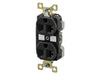 Bryant Duplex Receptacle Industrial Grade 20A 125V 5-20R Black (BRY5362BLK)