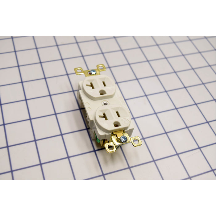 Bryant Duplex Receptacle Industrial Grade 20A 125V 5-20R White (BRY5362W)