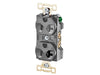 Bryant Duplex Receptacle Industrial Grade 20A 125V 5-20R Gray (5342GRY)