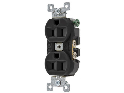 Bryant Heavy-Duty 15A/125V Duplex Black (5262BBLK)