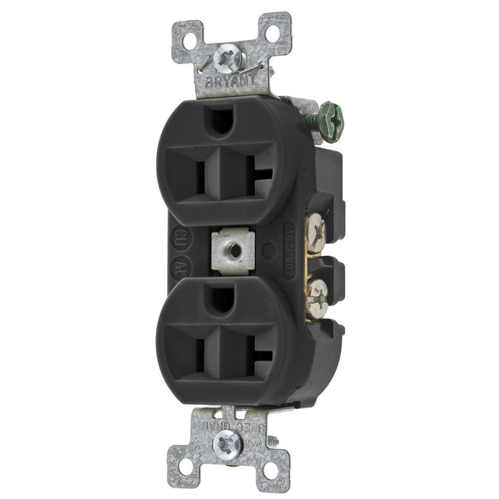 Bryant Heavy-Duty 20A/125V Duplex Black (5362BBLK)