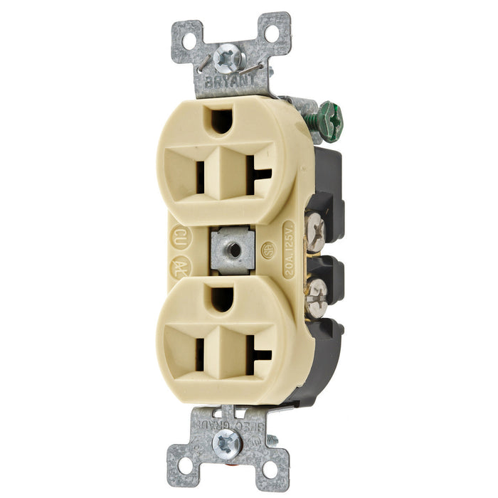 Bryant Heavy-Duty 20A/125V Duplex Ivory (5362BI)