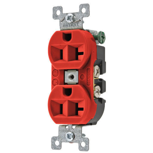 Bryant Heavy-Duty 20A/125V Duplex Red (5362BRED)