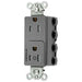 Bryant Hubbell Wiring Device-Kellems 1/2 SNAPConnect Controlled 15A 125V Tamper-Resistant Decorator Receptacle Gray (SNAP2152C1GYTRA)