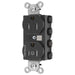 Bryant Hubbell Wiring Device-Kellems 1/2 SNAPConnect Controlled 15A 125V Tamper-Resistant Duplex Receptacle Black (SNAP5262C1BKTRA)