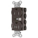 Bryant Hubbell Wiring Device-Kellems 1/2 SNAPConnect Controlled 15A 125V Tamper-Resistant Duplex Receptacle Brown (SNAP5262C1TRA)