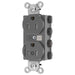 Bryant Hubbell Wiring Device-Kellems 1/2 SNAPConnect Controlled 15A 125V Tamper-Resistant Duplex Receptacle Gray (SNAP5262C1GYTRA)