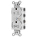 Bryant Hubbell Wiring Device-Kellems 1/2 SNAPConnect Controlled 15A 125V Tamper-Resistant Duplex Receptacle White (SNAP5262C1WTRA)
