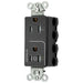 Bryant Hubbell Wiring Device-Kellems 1/2 SNAPConnect Controlled 20A 125V Tamper-Resistant Decorator Receptacle Black (SNAP2162C1BKTRA)