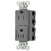 Bryant Hubbell Wiring Device-Kellems 1/2 SNAPConnect Controlled 20A 125V Tamper-Resistant Decorator Receptacle Gray (SNAP2162C1GYTRA)