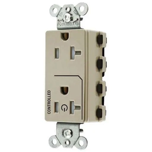 Bryant Hubbell Wiring Device-Kellems 1/2 SNAPConnect Controlled 20A 125V Tamper-Resistant Decorator Receptacle Ivory (SNAP2162C1ITRA)