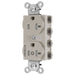 Bryant Hubbell Wiring Device-Kellems 1/2 SNAPConnect Controlled 20A 125V Tamper-Resistant Duplex Receptacle Light Almond (SNAP5362C1LATRA)