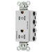 Bryant Hubbell Wiring Device-Kellems 2/2 SNAPConnect Controlled 15A 125V Tamper-Resistant Decorator Receptacle White (SNAP2152C2WTRA)