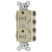 Bryant Hubbell Wiring Device-Kellems 2/2 SNAPConnect Controlled 15A 125V Tamper-Resistant Duplex Receptacle Ivory (SNAP5262C2ITRA)