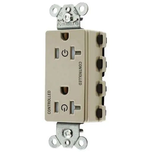 Bryant Hubbell Wiring Device-Kellems 2/2 SNAPConnect Controlled 20A 125V Tamper-Resistant Decorator Receptacle Ivory (SNAP2162C2ITRA)