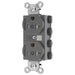 Bryant Hubbell Wiring Device-Kellems 2/2 SNAPConnect Controlled 20A 125V Tamper-Resistant Duplex Receptacle Gray (SNAP5362C2GYTRA)