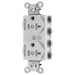 Bryant Hubbell Wiring Device-Kellems 2/2 SNAPConnect Controlled 20A 125V Tamper-Resistant Duplex Receptacle White (SNAP5362C2WTRA)